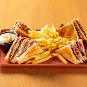 CHEESE STEAK CLUB SANDWICH